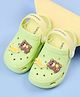 Babyoye Slip-On Clogs with Bear & Cool Patch in Green