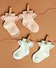 Kicks & Crawl Cotton Knit Pack Of 2 Frill Detailed Socks - Light Pink & Light Green