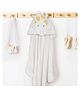 Kicks & Crawl Cotton Woven Hooded Towel With Giraffe Embroidery & Applique - White