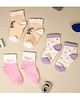 Kicks & Crawl Cotton Knit Pack Of 3 Bunny Bow & Polka Dots Designed Socks - Multi Colour