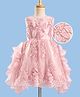 Mark & Mia Woven Sleeveless Party Dress With Floral Embroidery - Pink