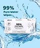 Docura 99% Pure Water Baby Wipes | 3X Thicker, Plant-Based & Biodegradable | pH Balanced | Alcohol, Paraben & Fragrance Free | 72Pc - Pack of 1