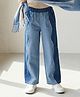 Tales & Stories Denim Toned Designed Jeans - Light Blue