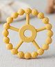 Cubkins Silicone Ring Teether | BIS Certified | 5 Textures for Teething Relief | 100% Food-Grade Silicone (Lemon)