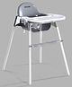 Nestora 2-in-1 Baby High Chair & Small Feeding Chair Grey| Removable Double Food Tray with Cup Holder| Safety Harness| Easy to Assemble| Wide Footrest| 6 Months to 3 Years