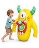 NHR Bounce Back Monster Inflatable Punching Bag for Kids (25 Years) with Gloves | Safe Indoor Boxing Toy for Active Play