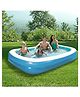 NHR Inflatable Family Swimming Pool  450L Large Rectangular Kids & Adults Pool with Quick Inflation, Portable Indoor & Outdoor Bath & Play Pool