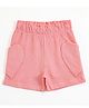 JusCubs Cotton Knit Striped Shorts - Pink