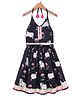 Saka Designs Cotton Woven Full Length Lehenga and Choli with Sleeveless and Cow Print in Black for 5-6 Years
