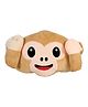 DearJoy Monkey Head Pillow Soft Toy - Brown 1.0 PIECE