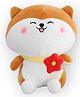 DearJoy 25 cm Cat with a Flower - Brown & White 1.0 PIECE