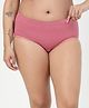 Zelena 92% Cotton 8% Lycra Knit Solid Maternity Hipster Panty - Blush