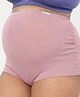 Zelena 93% Cotton 7% Spandex Knit Solid Over The Belly Maternity Panty - Baby Pink