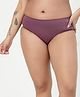 Zelena 92% Cotton 8% Lycra Knit Solid Hipster Maternity Panty - Onion