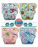 Kids need LeakProof 4 Reusable Cloth Diaper Pants & 4 Insert Pads | Adjustable Size 0-3 Year - W7,W8,C3,C4