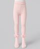 Mustang Cotton Knit Full Length Solid Tights with Fairy Frills - Light Pink