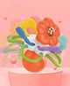 NEGOCIO Montessori Early Education Baby Games Toys Cartoon Flowers Sensory Soothing Novel Teething Rattle Set Baby Toys Newborn  Pack of 1 - Color May Vary