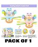NEGOCIO Early Teething Baby Soothing Manhattan Atomball Grip Training Rattle Comfortable Plastic Hand-Grip Ball Rattle  Pack of 1 (Color May Vary)