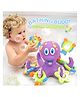NEGOCIO Octopus Throw Circle Bath Toy Floating Purple Soft Rubber Interactive Kids Bathing Toy With 5pcs Hoopla Rings- Pack of 1