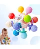 NEGOCIO Baby Teether Toy Ball Chewable Baby Tooth Toy Infant Toys Food Grade Bpa Free Silicone Baby Teether- Pack of 1