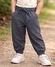 Mi Arcus 100% Cotton Woven Textured Joggers - Grey