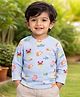 Mi Arcus Cotton Elastane Knit Peppa Pig Featuring Full Sleeves Character Printed Tee - Blue