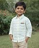 Mi Arcus Cotton Woven Full Sleeves Checked Shirt - Green & White