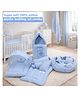 Fareto Baby 100% Muslin Cotton Bedding Set Combo - Blue