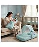 Fareto Newborn Baby 100% Muslin Cotton Sleeping Bag & Mosquito Net - Green