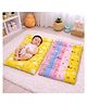 Fareto Waterproof Baby Diaper Changing Bed Cum Station | Reusable cushioned bed for Newborns | Multipurpose | Soft, Leak-Proof Changing Bed Pack of 2- Multi
