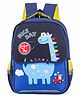 KIDLINGSS 15 Inches Dino Print Backpack - Navy Blue