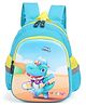 KIDLINGSS 12 Inches Dino Design 3D Hard Case Backpack - Light Blue