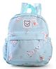 KIDLINGSS 11 Inches Rabbit Printed Backpack - Sea Green