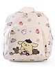 KIDLINGSS 11 inches Cartoon Printed Backpack - Beige