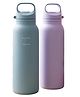 SCHOOLISH Outdoor Sports Custom 600ml Large Double Wall Vacuum Flask Portable Stainless Steel Insulated Thermos Water Bottle with Handle - PACK OF 1 - COLOR MAY VARY