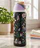 SCHOOLISH Fower Print Insulated Stainless Steel 710ml Water Bottle With Straw For Travel And School- PACK OF 1 - COLOR MAY VARY