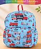 Intelliskills 13 Inches Vroom Vehicles Backpack for Kids | Premium Quality School Bag | Multicoloured | Lightweight, Durable Water-Resistant Fabric & Smooth Zippers | Ideal For Gifting