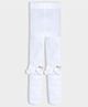 Mi Arcus Knit Polka Dots Printed & Bow Applique Detailed Stockings - White