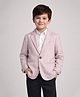 Rare Juniors Cotton Woven Full Sleeves Solid Blazer - Baby Pink
