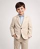 Rare Juniors Cotton Woven Full Sleeve Solid Blazer - Beige