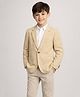 Rare Juniors Cotton Woven Full Sleeves Striped Blazer - Beige