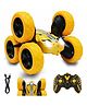 FunBun Off Roader Rechargeable Remote Control Car | RC Monster Truck with LED Headlights, Type-C Charging, Anti-Skid Tyres, 120 Ft Range | 2.4GHz Remote Controller - Yellow (MT1624)