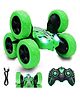 FunBun Off Roader Rechargeable Remote Control Car | RC Monster Truck with LED Headlights, Type-C Charging, Anti-Skid Tyres, 120 Ft Range | 2.4GHz Remote Controller - Green (MT1624)