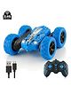 Off Roader Rechargeable Remote Control Car | RC Monster Truck with LED Headlights, Type-C Charging, Anti-Skid Tyres, 120 Ft Range | 2.4GHz Remote Controller - Blue (MT0624)