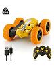 Off Roader Rechargeable Remote Control Car | RC Monster Truck with LED Headlights, Type-C Charging, Anti-Skid Tyres, 120 Ft Range | 2.4GHz Remote Controller - Yellow (MT0624)