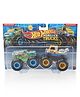 Hot Wheels Glow In Dark Free Wheel Die Cast Monster Truck Pack Of Two - Blue & Yellow