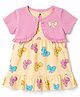 Doodle Poodle Cotton Single Jersey Frocks with Shrug Short Sleeves - Lavender