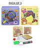 New Pinch Diamond Art Kits for Adults Beginners Kids, 5d Diamond Painting Kits,Home Wall Decor - Multi Design Return Gift random design dispatch pack of 3