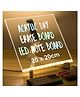 New Pinch LED Acrylic Writing Board with Light & 5 Pens | 20x20 cm DIY 3D Rewritable Message Pad | Personalized Night Lamp & Display Board for Home, Office Desk, Kids & Gifts sml