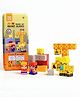 Happy Hues Construction Mini Travel Magnetic Blocks Set for Kids (38 Pcs) - DIY STEM Building Toy | Educational Magnet Cubes | Birthday Gift for Boys & Girls Ages 3+ Years (Construction)